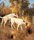 Terriers Paintings - Terriers On The Scent by Arthur Wardle